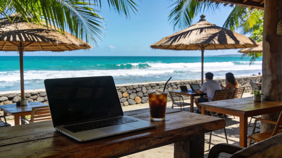 Can Australians work remotely in Bali on a tourist visa?